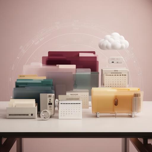 Archivio digitale con cartelle organizzate e indicazioni sui periodi di conservazione